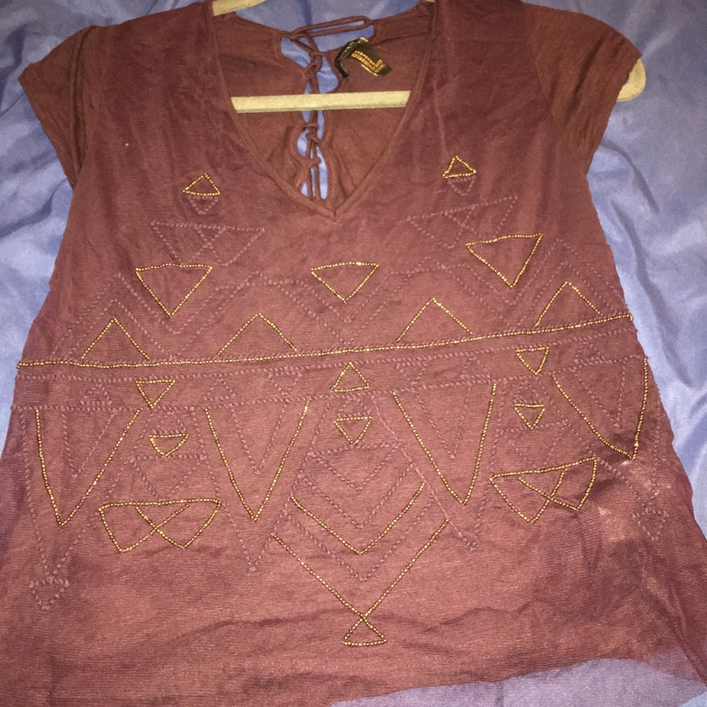 Purple cute dressy blouse from forever 21! Size M